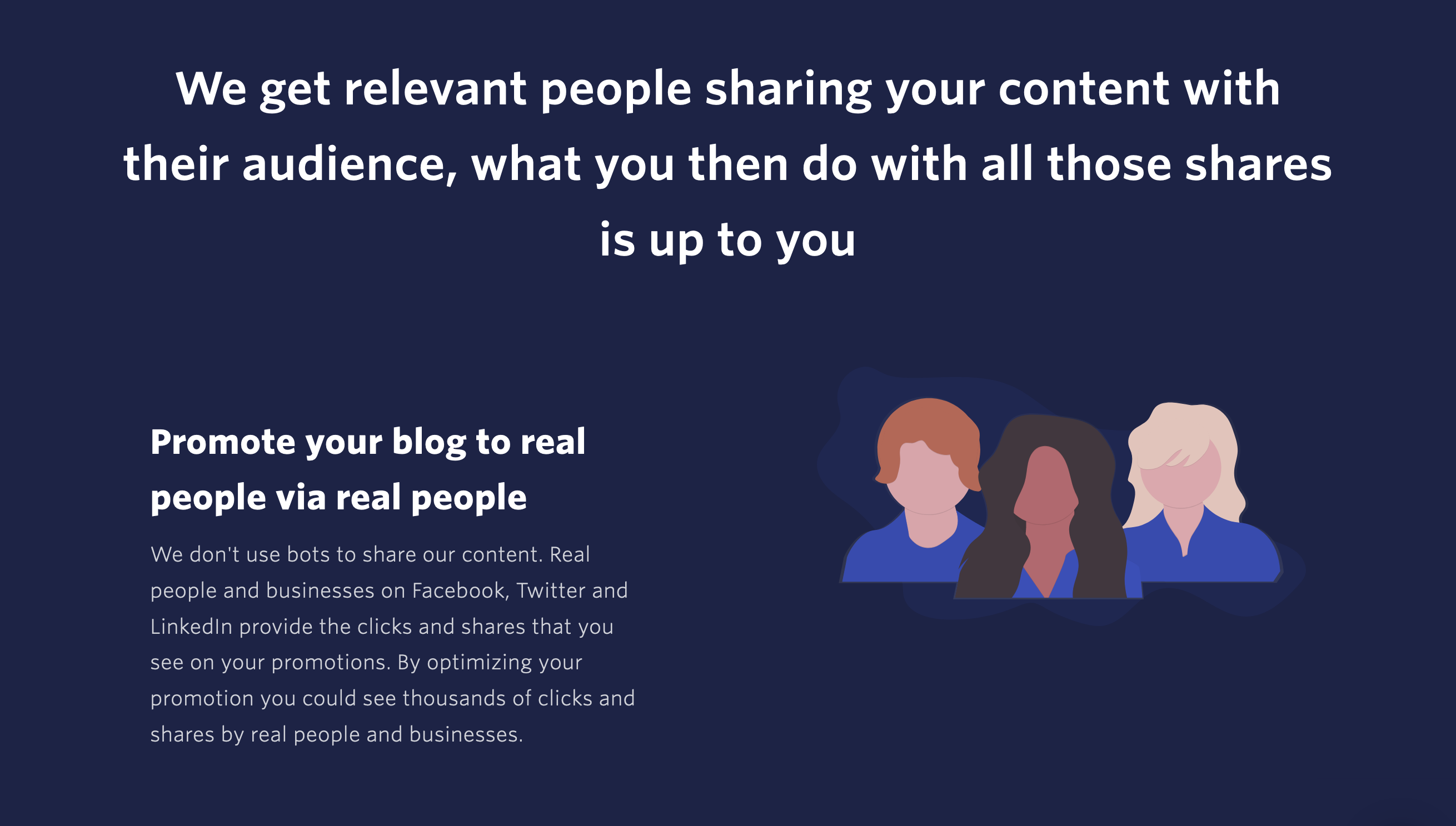 Quuupromote Content component screenshot