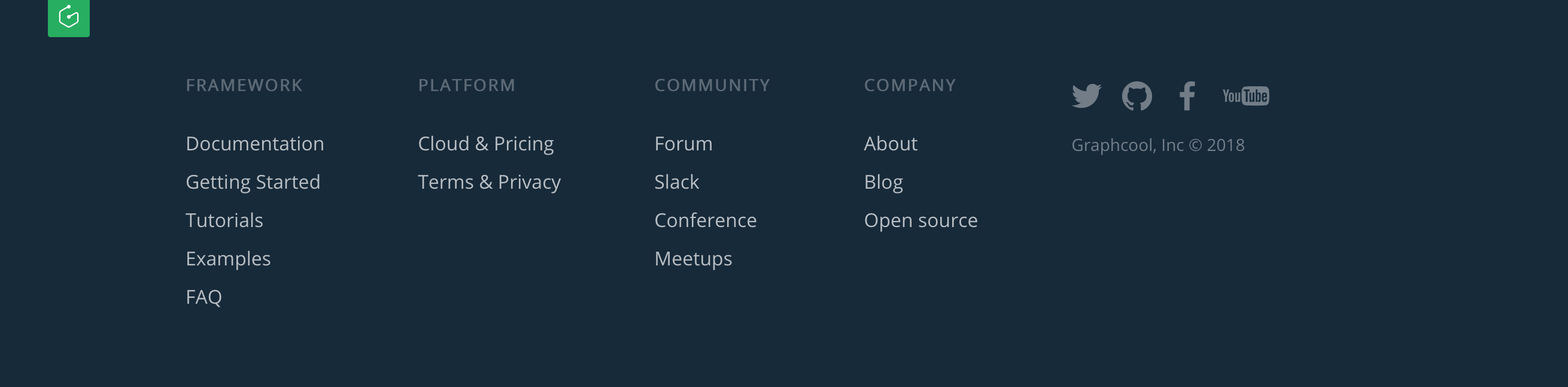 Graph Footer component screenshot