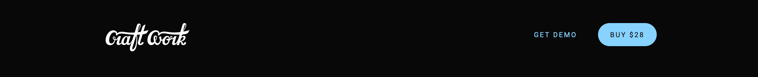 Craftwork Header component screenshot