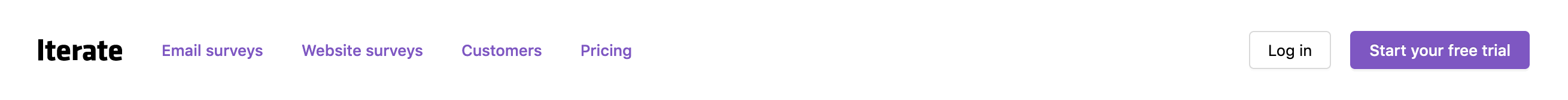 Iterate Header component screenshot