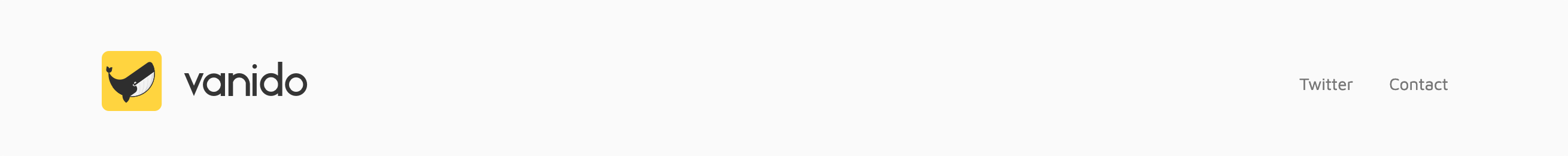 Vanido Header component screenshot