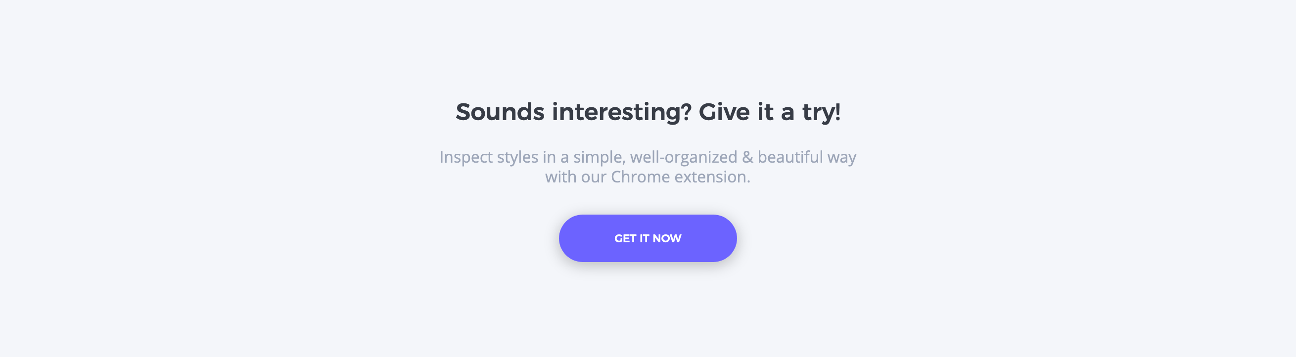 Csspeeper Call To Action component screenshot