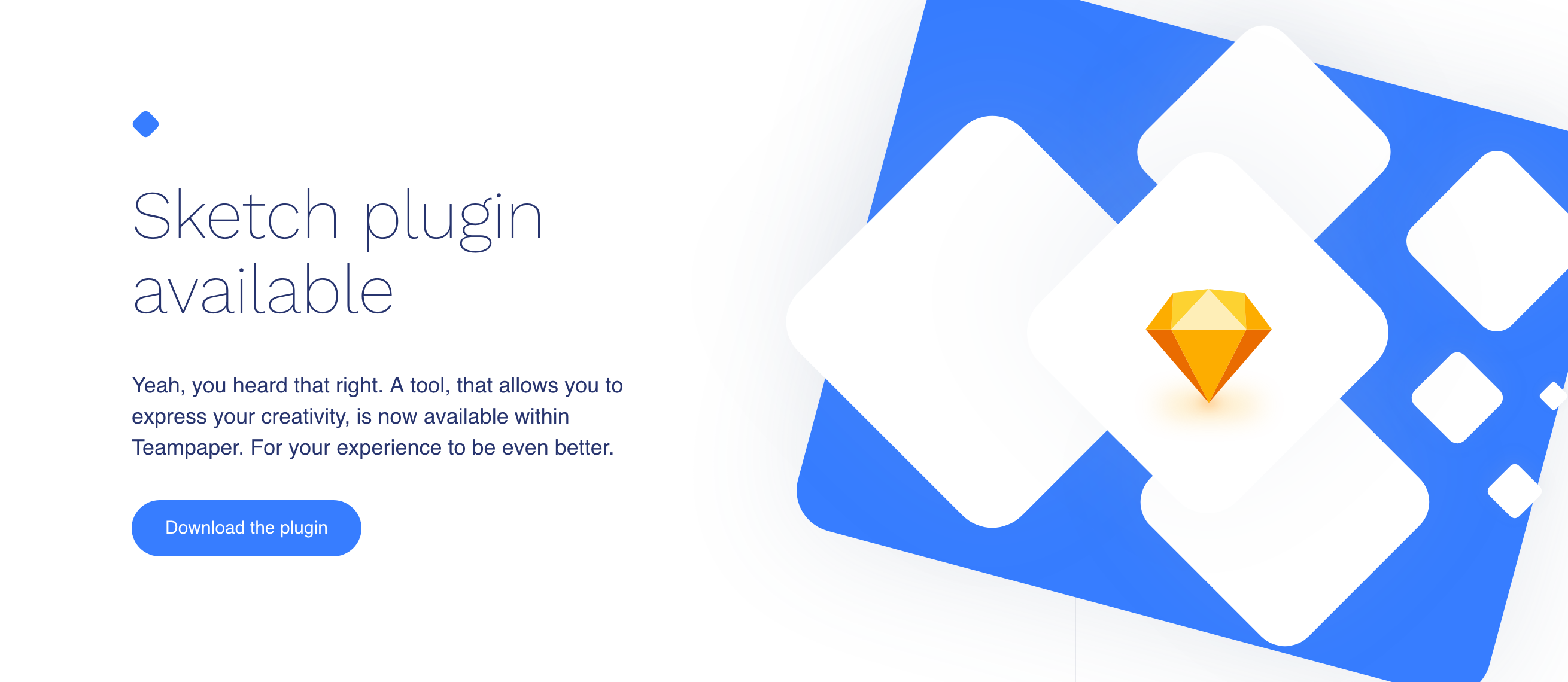 Teampaper Call To Action component screenshot