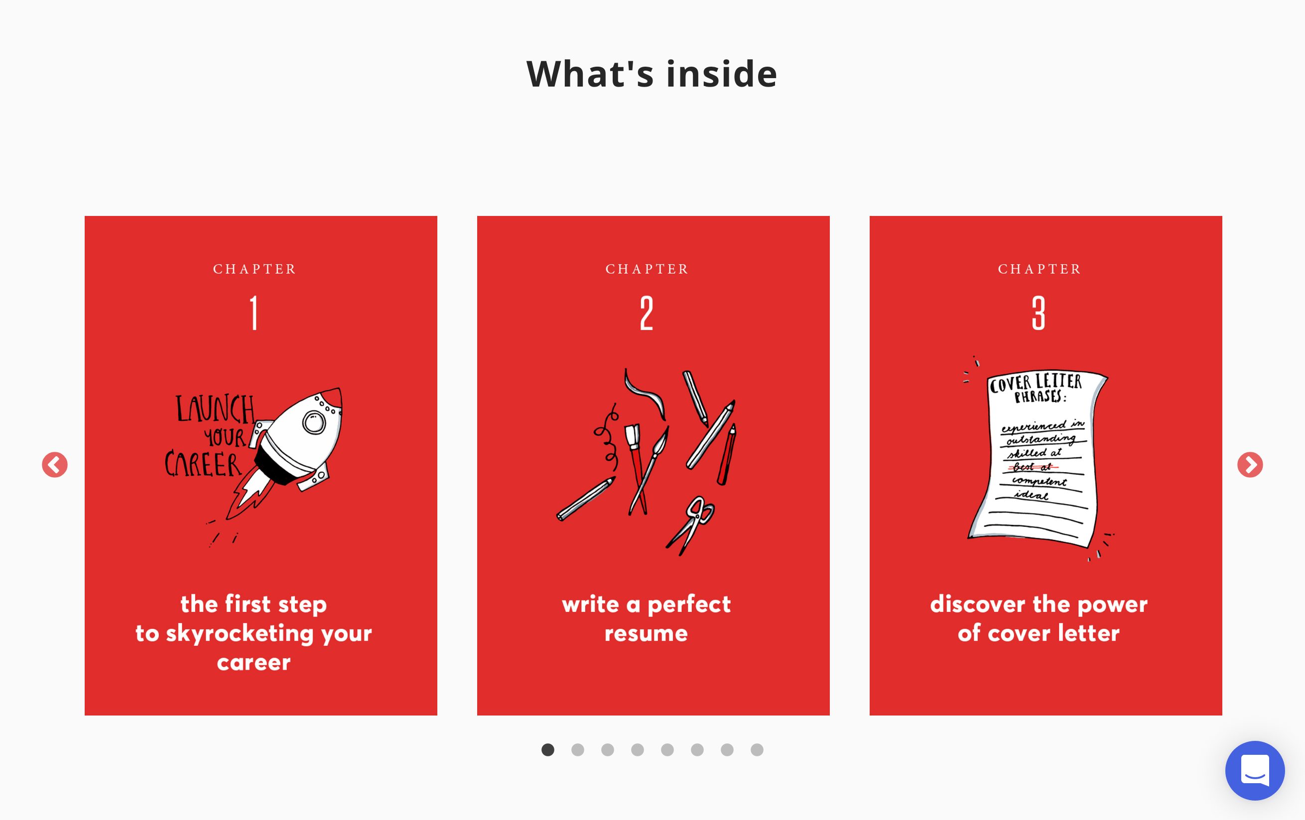 Kickresume Products component screenshot