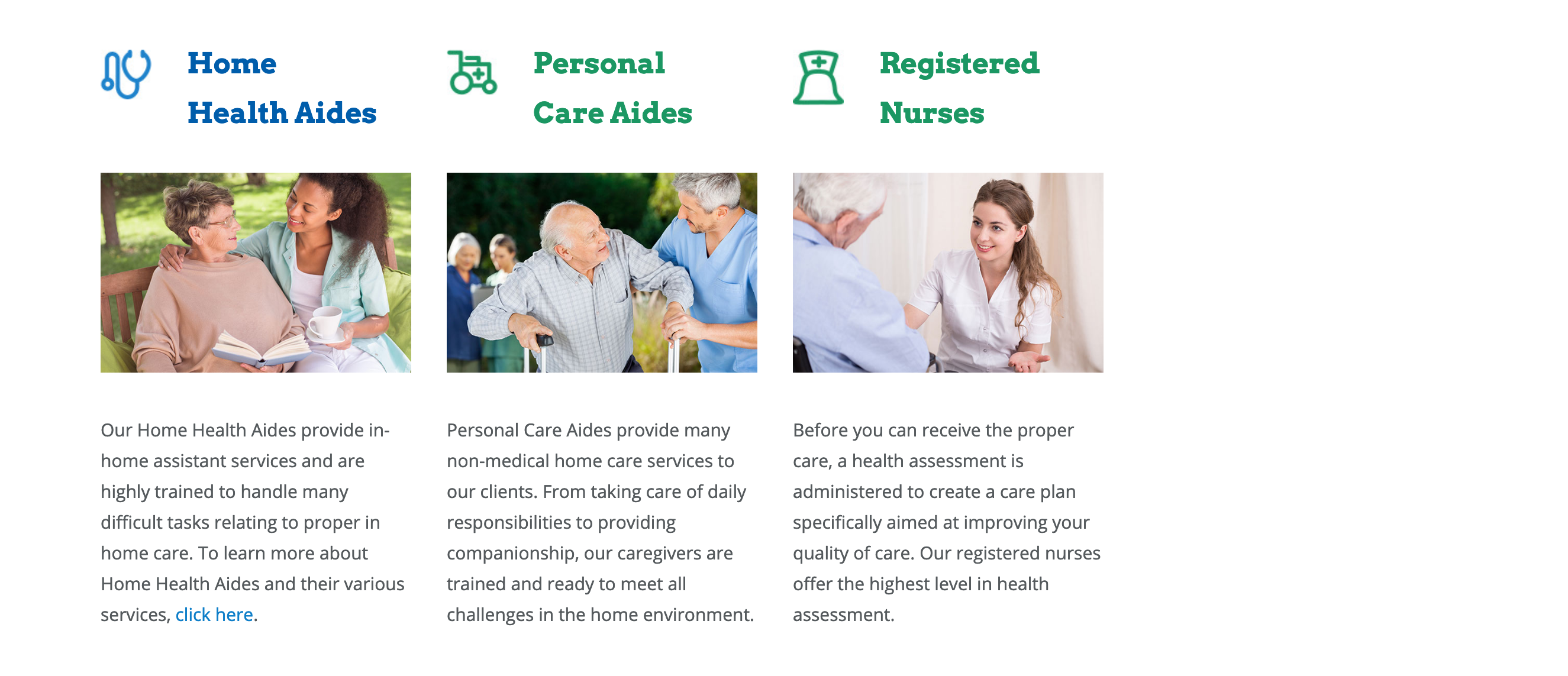 Commhealthcare Content component screenshot