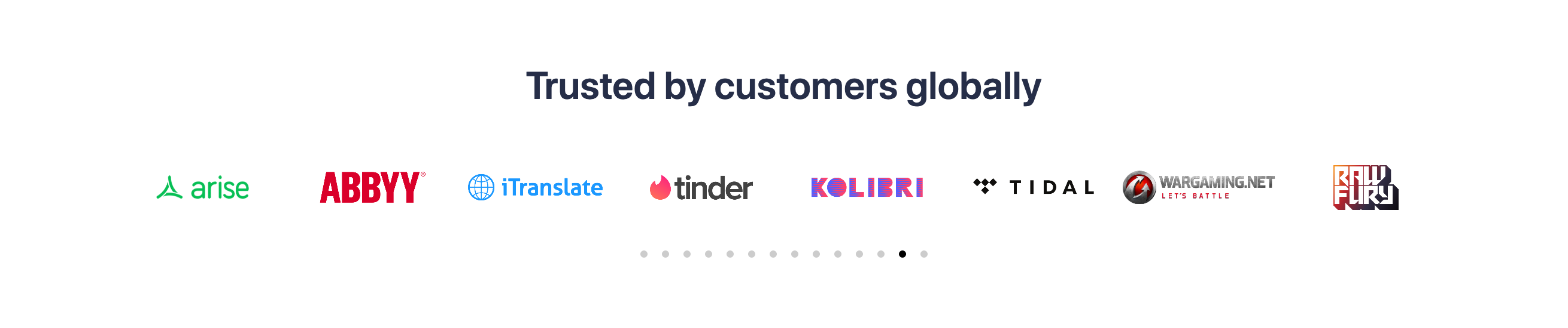 Appradar Logo Cloud component screenshot