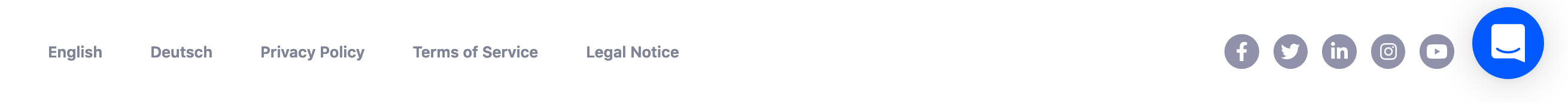 Appradar Footer component screenshot
