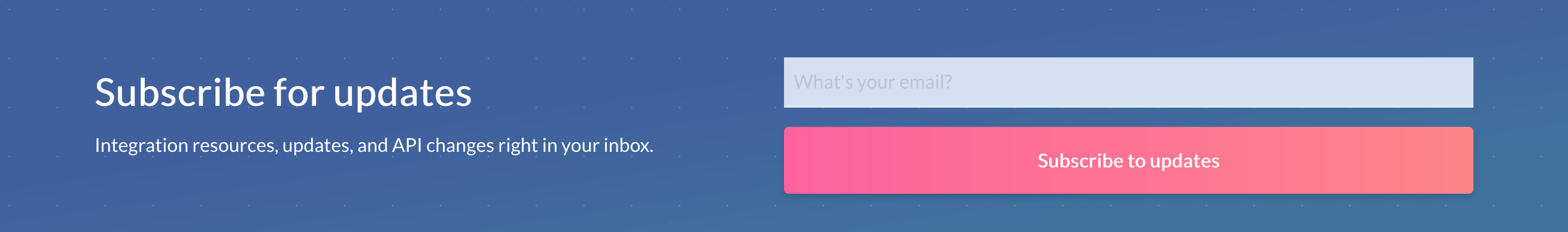Chec Newsletter component screenshot