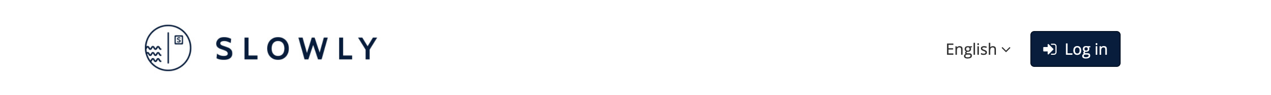 Slowly Header component screenshot