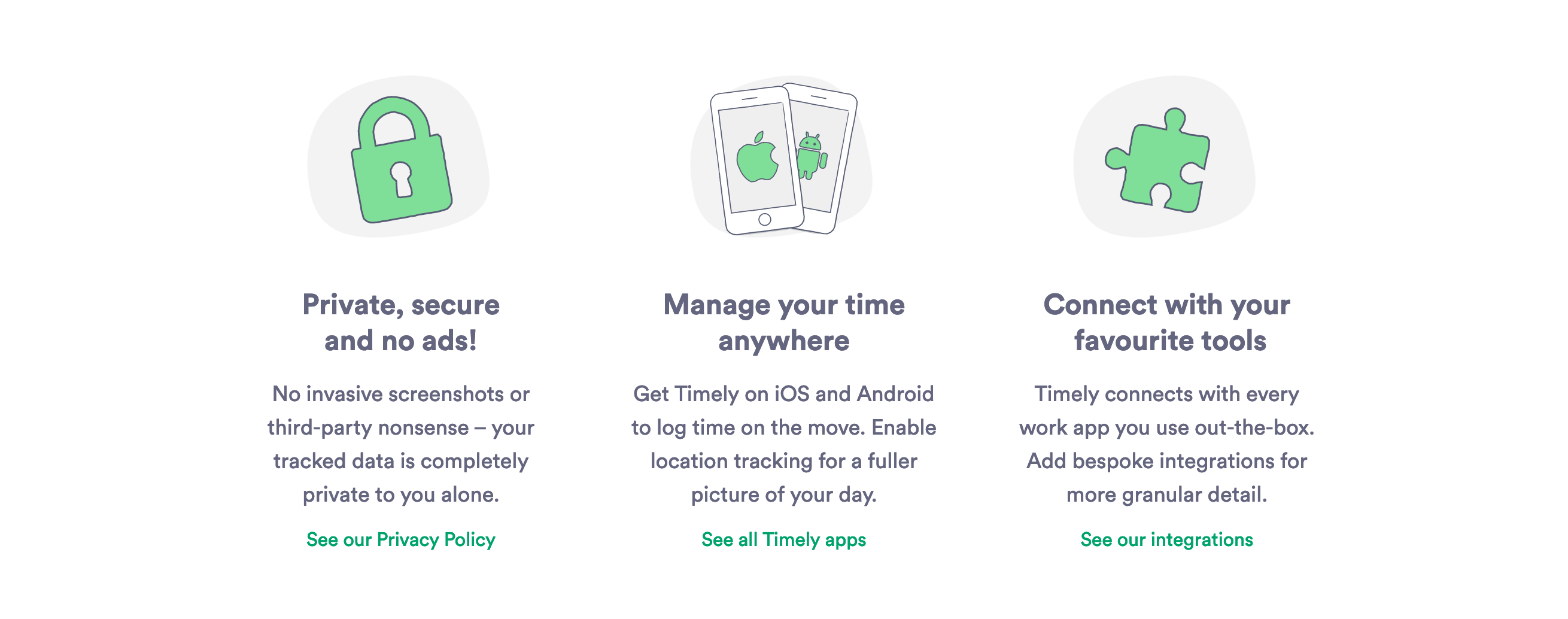 Timely Feature component screenshot