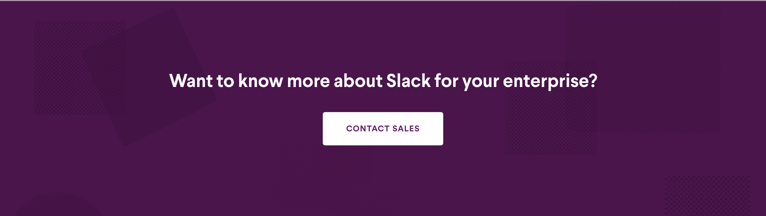 Slack Call To Action component screenshot