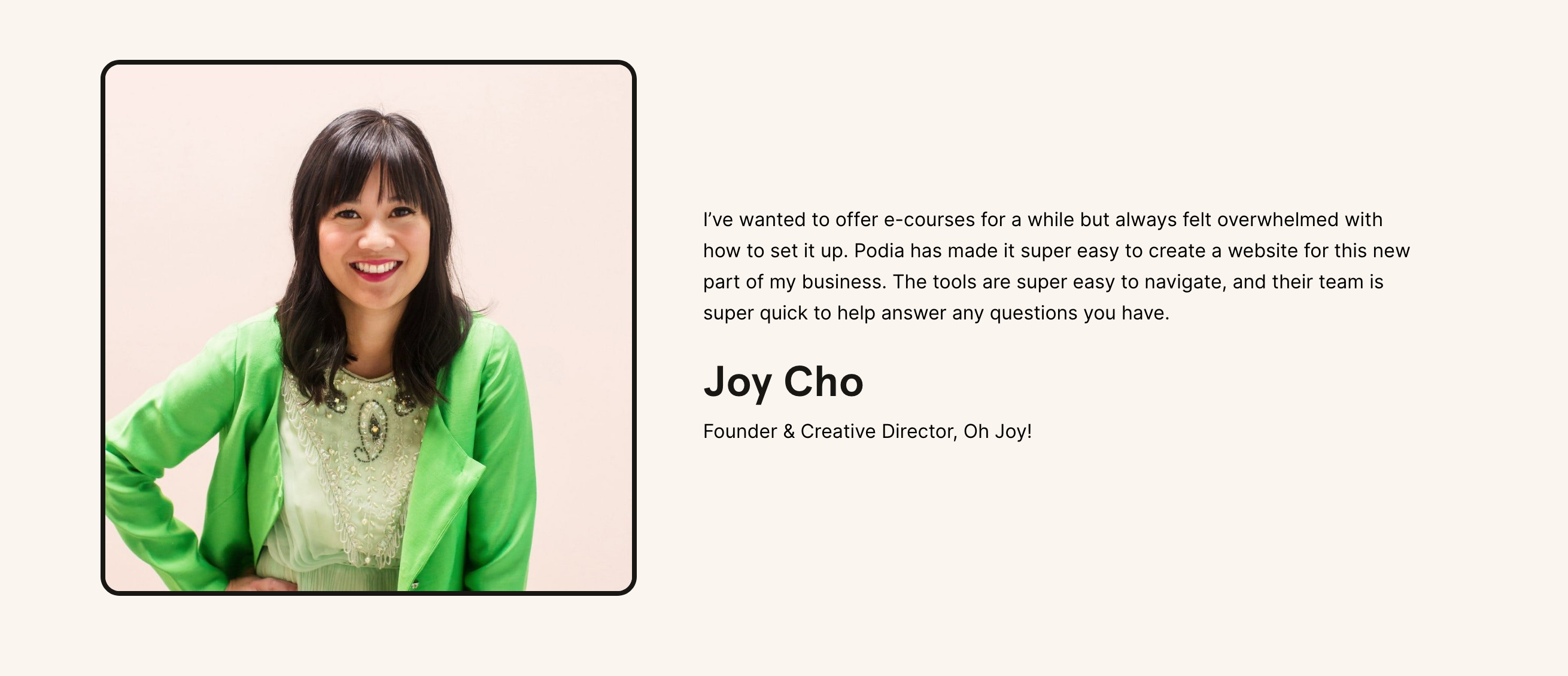 Withcoach Testimonial component screenshot