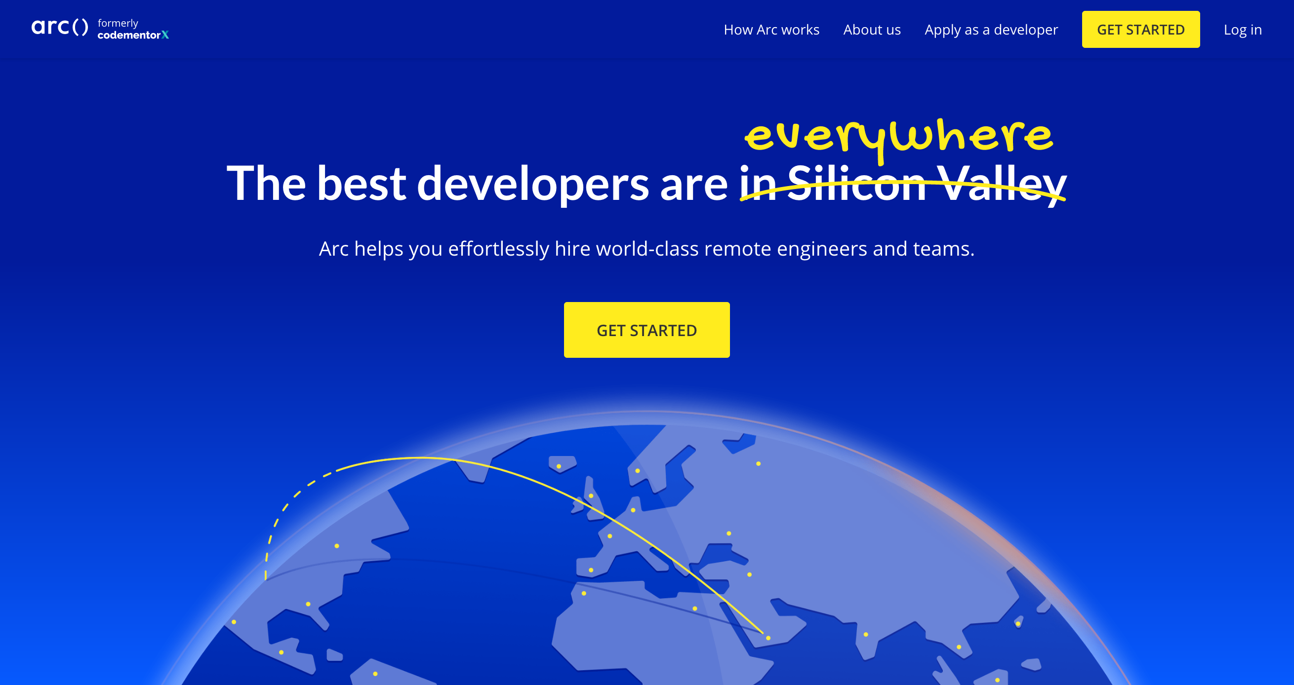 Codementor Hero component screenshot