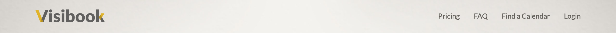 Visibook Header component screenshot
