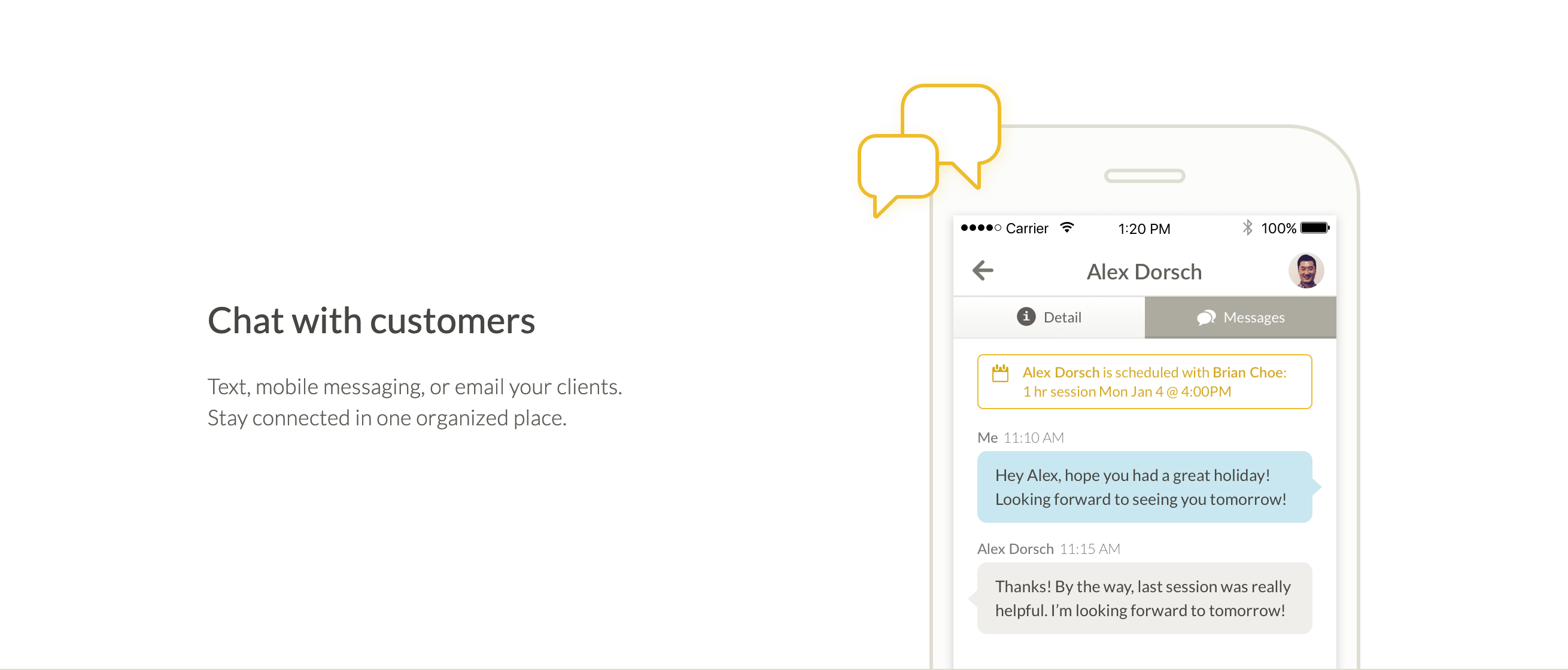 Visibook Feature component screenshot