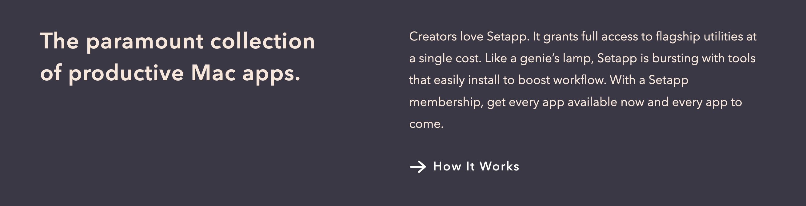 Setapp Steps component screenshot