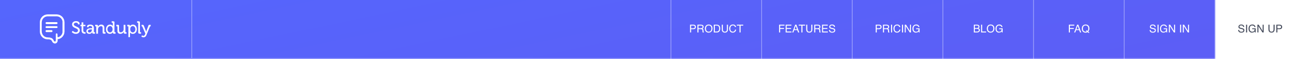 Standuply Header component screenshot