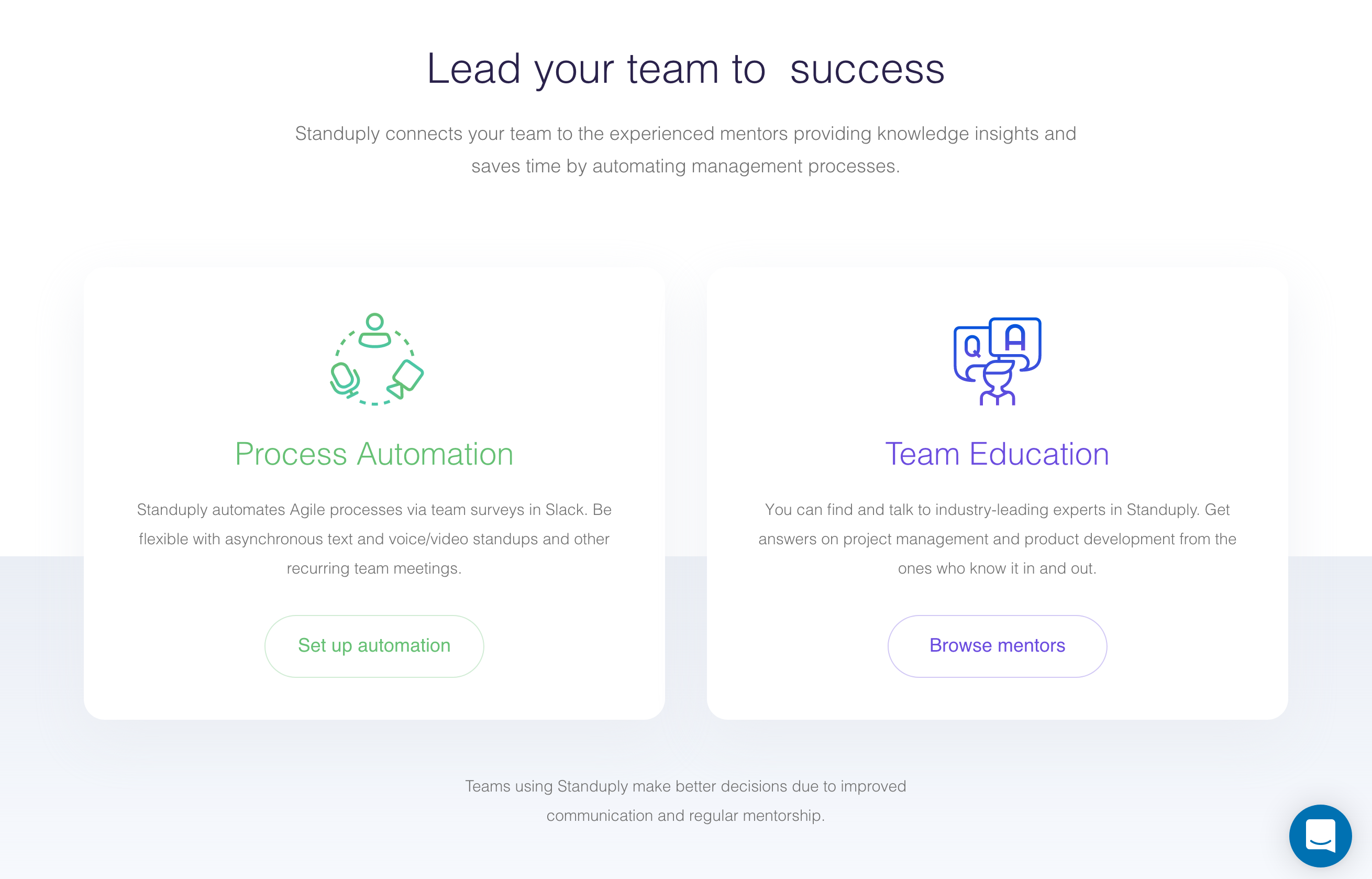Standuply Products component screenshot