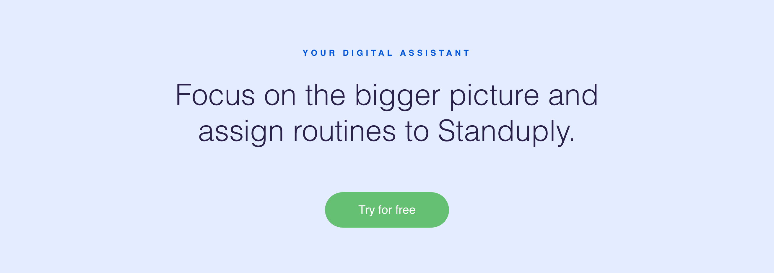 Standuply Call To Action component screenshot