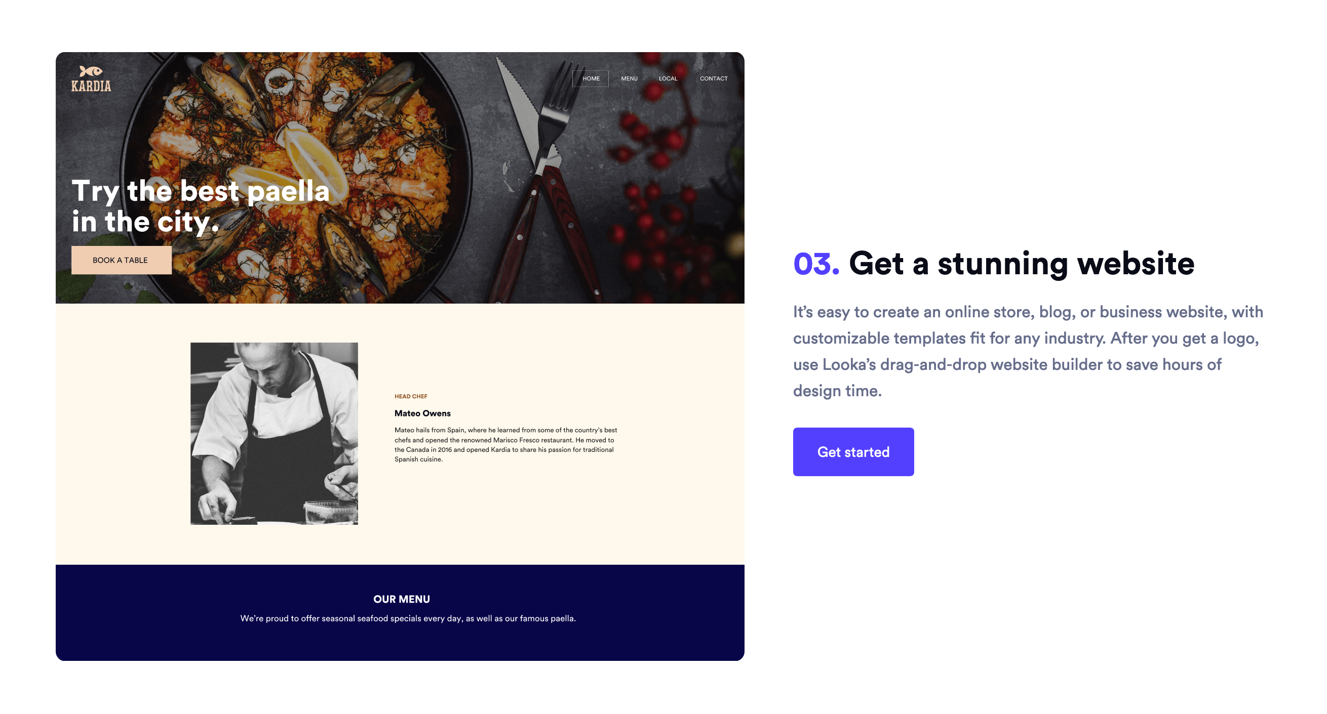 Logojoy Feature component screenshot