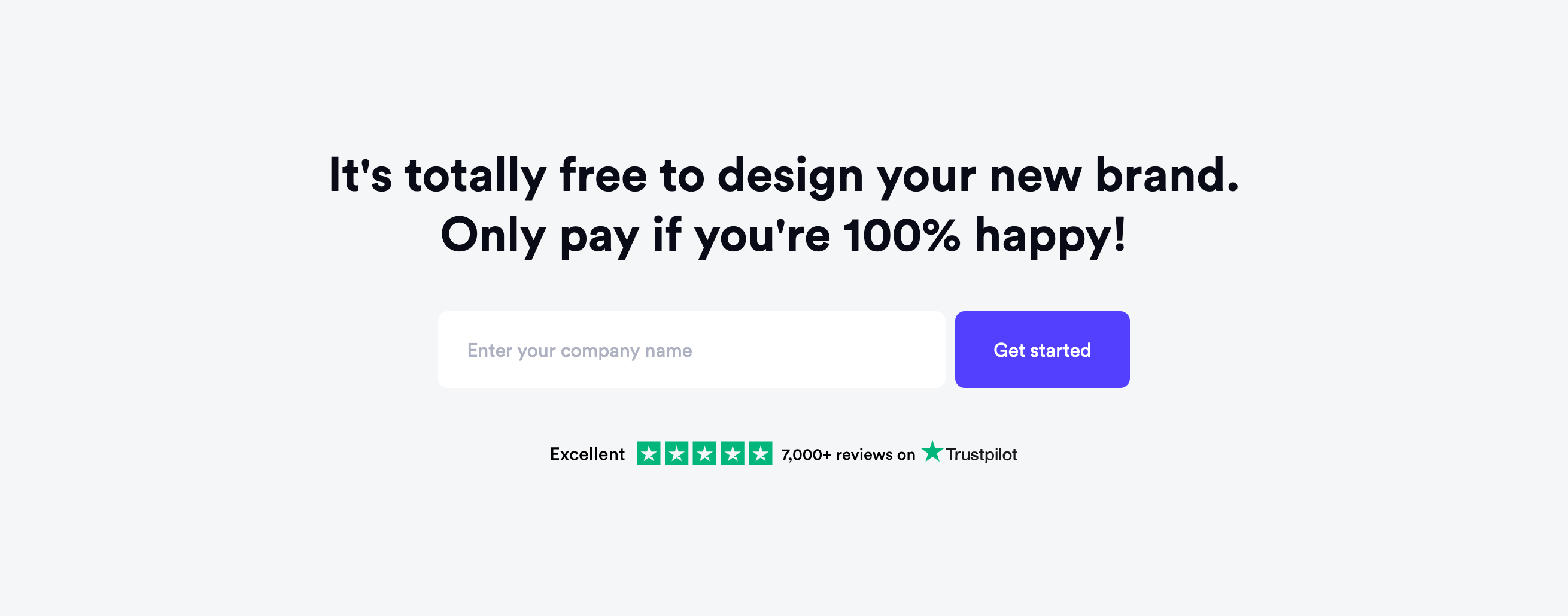 Logojoy Signup component screenshot