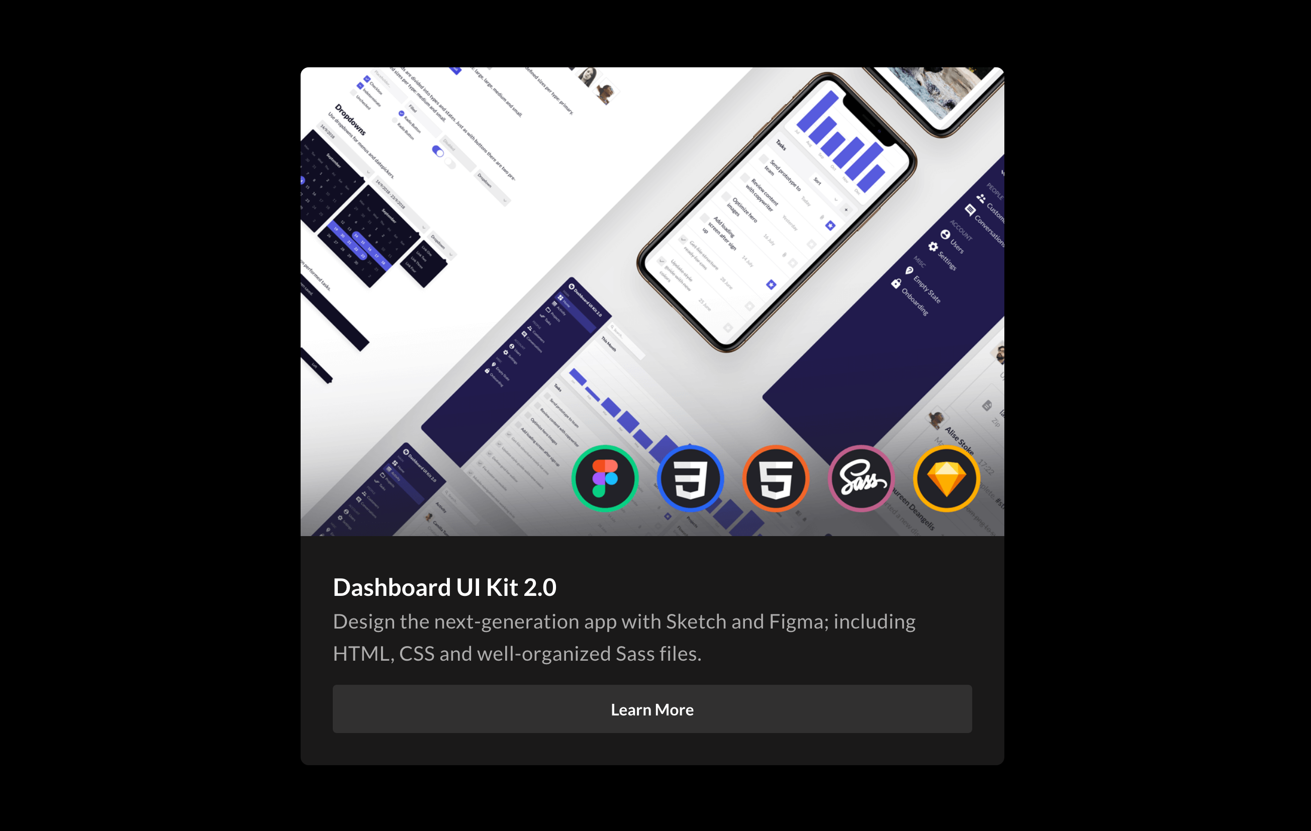 Dashboarduikit Products component screenshot