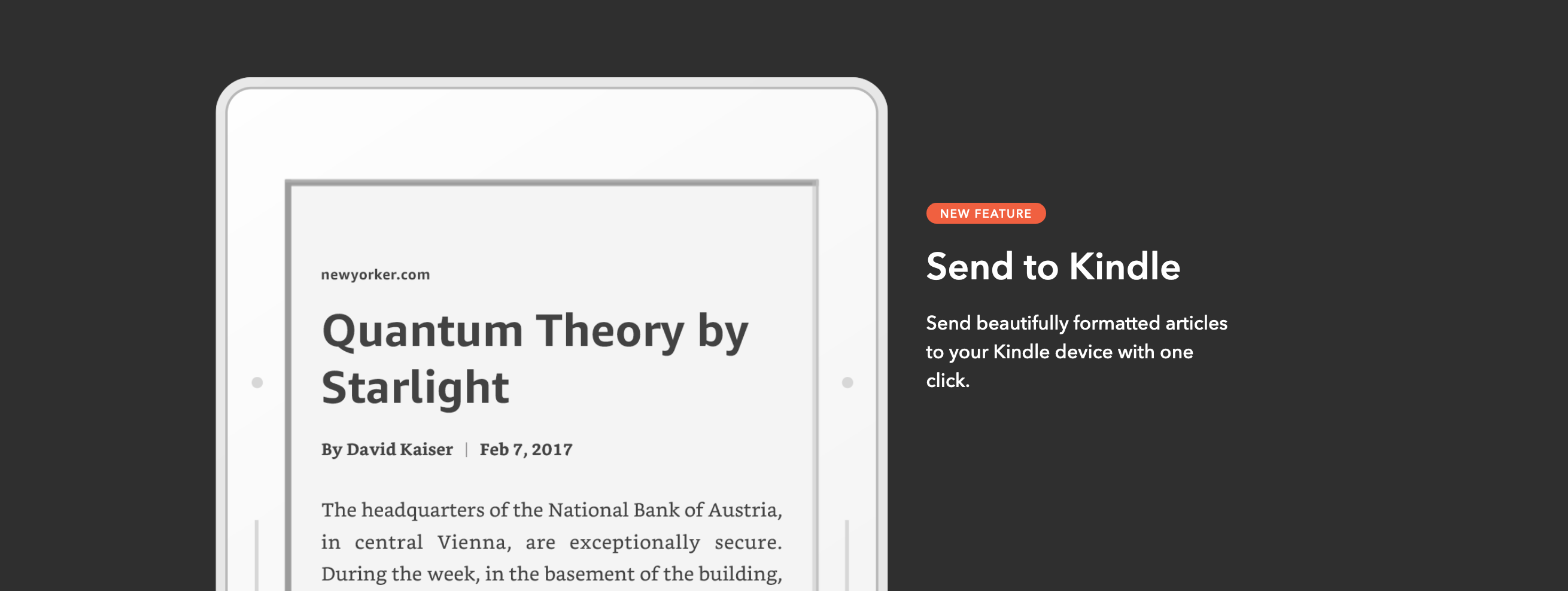 Mercury.postlight Feature component screenshot