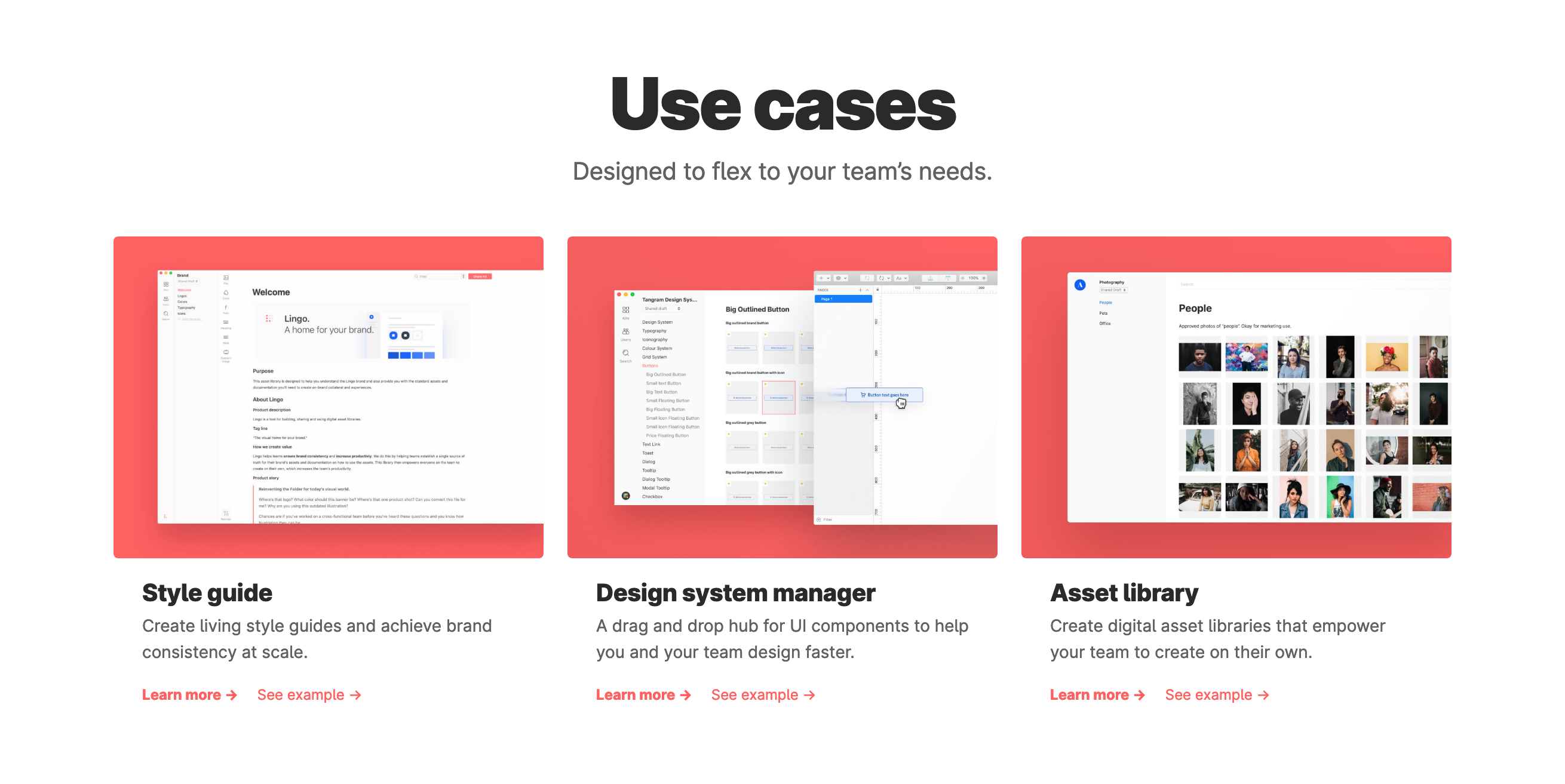 Lingo Casestudies component screenshot
