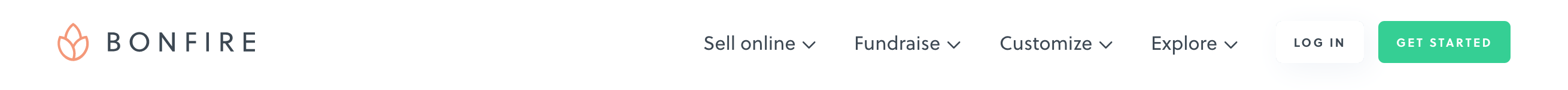 Bonfire Header component screenshot