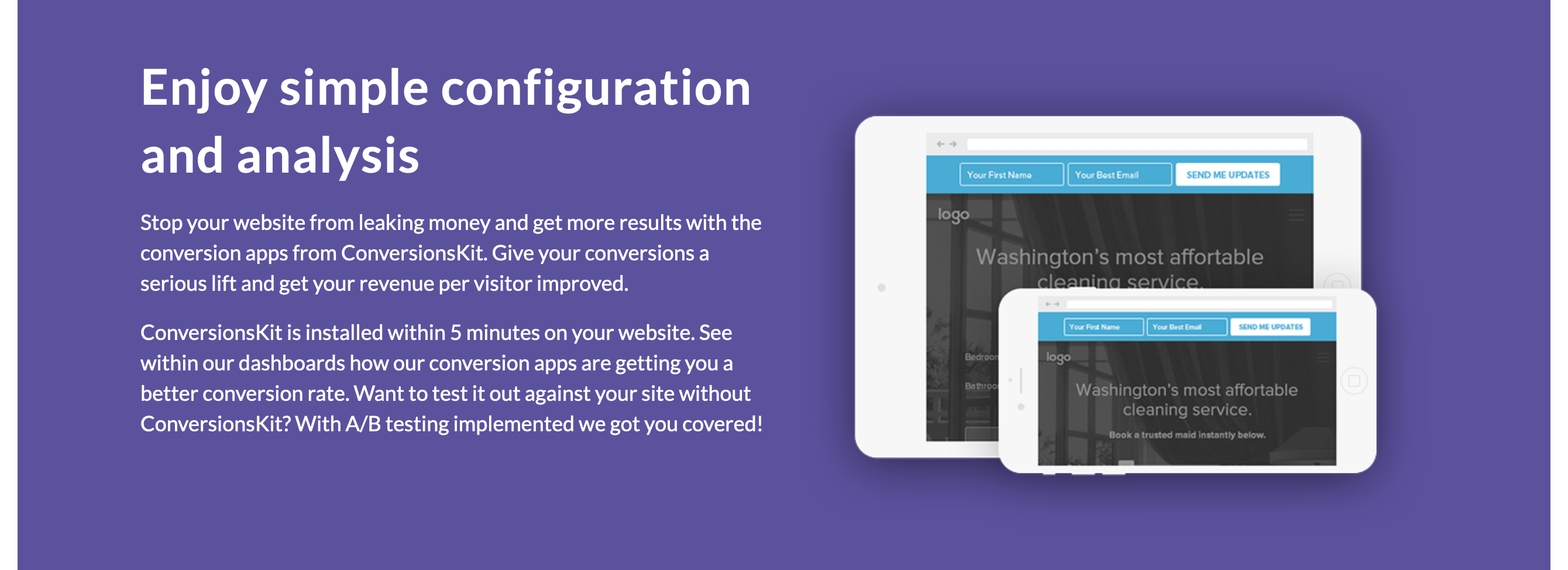 Conversionskit Content component screenshot