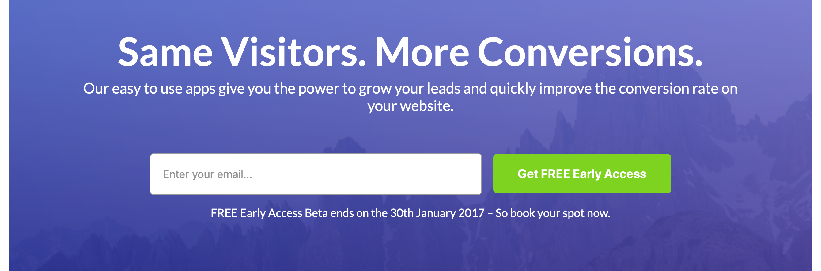 Conversionskit Signup component screenshot