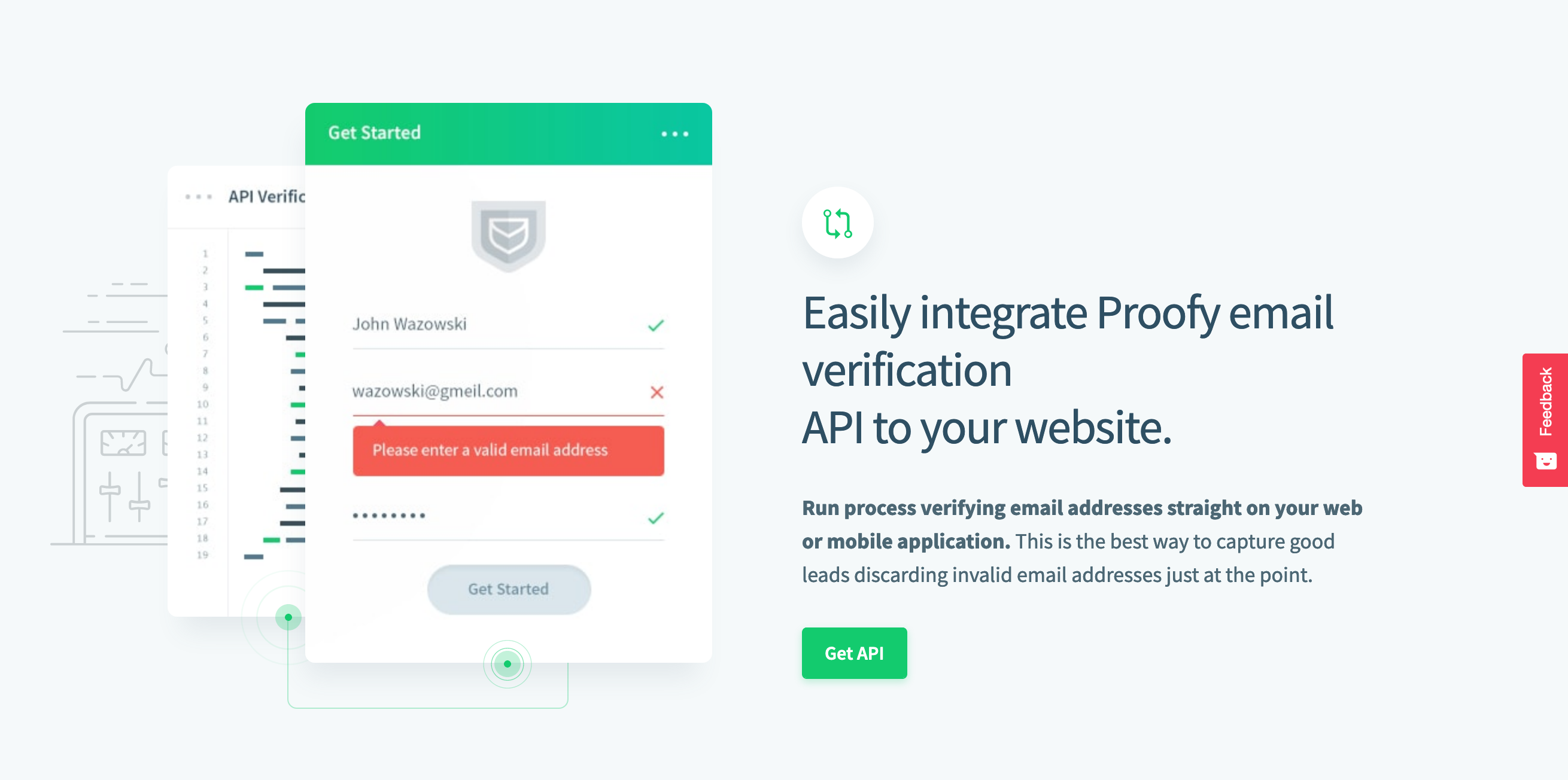 Proofy Feature component screenshot