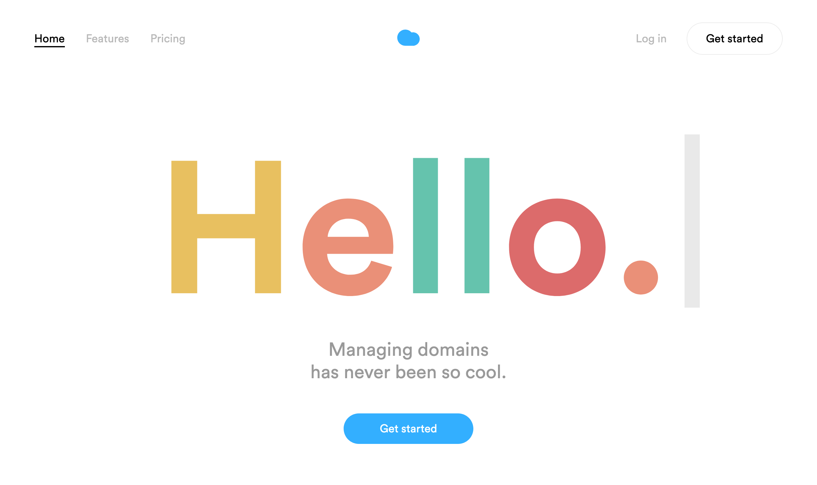 Nuageapp Hero component screenshot