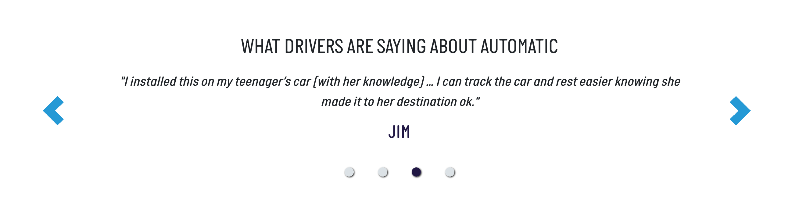 Automatic Testimonial component screenshot