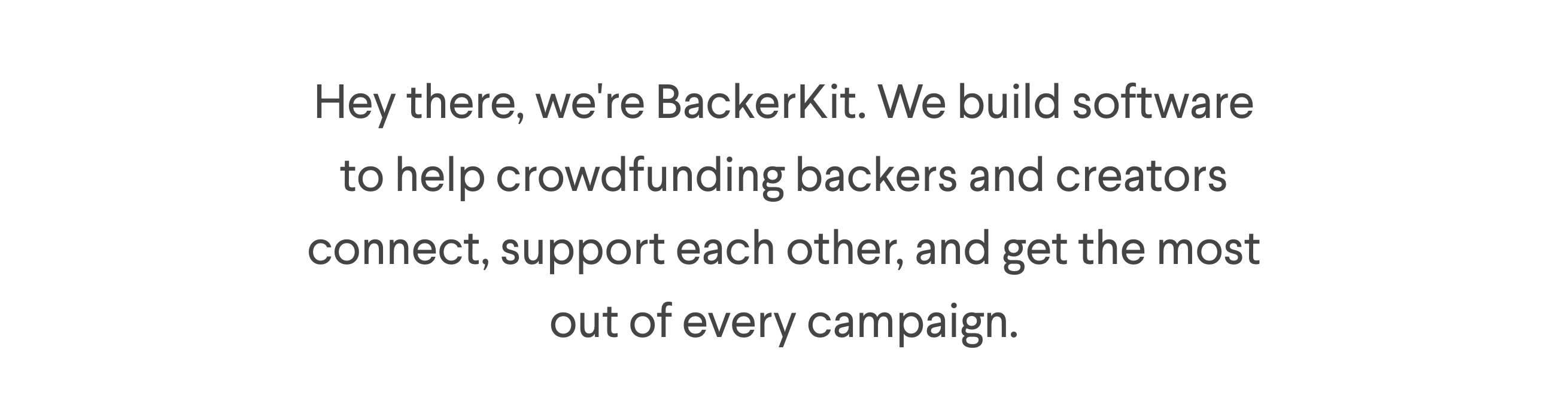 Backerkit Content component screenshot
