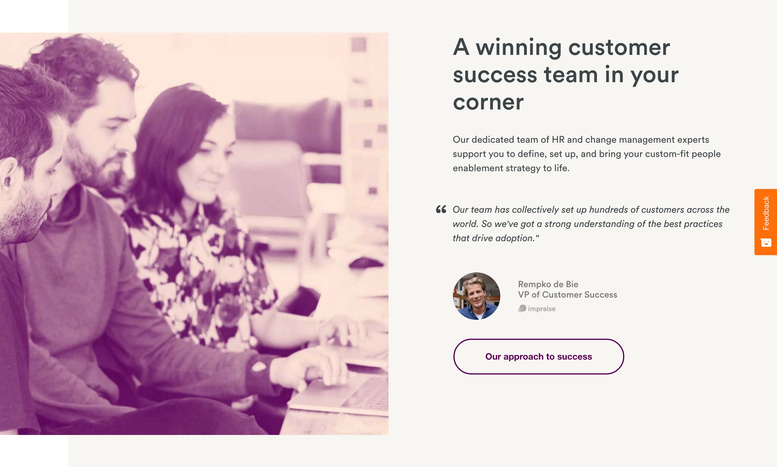 Impraise Feature component screenshot