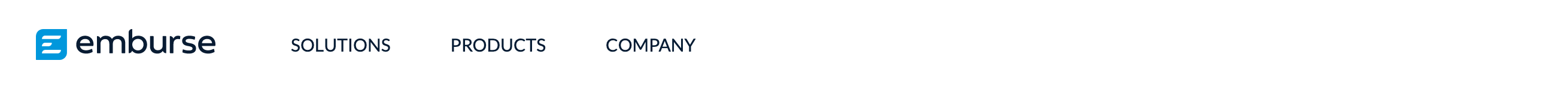 Emburse Header component screenshot