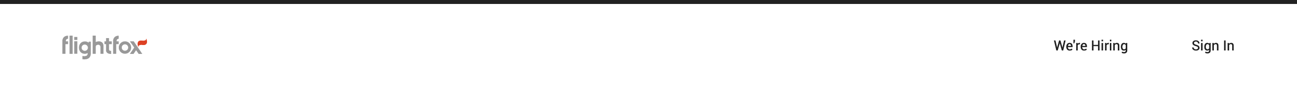 Flightfox Header component screenshot