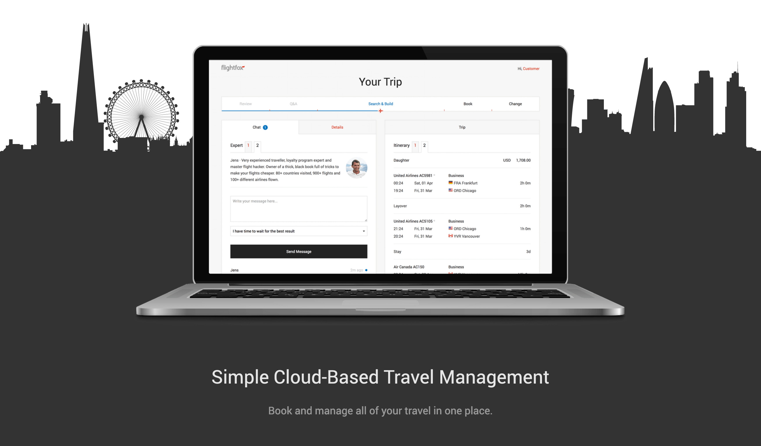 Flightfox Feature component screenshot