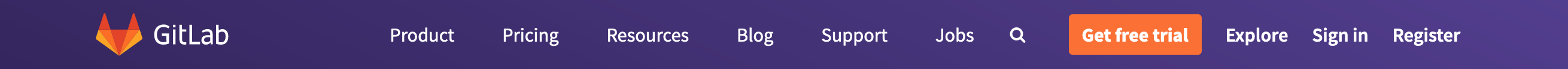 Gitlab Header component screenshot