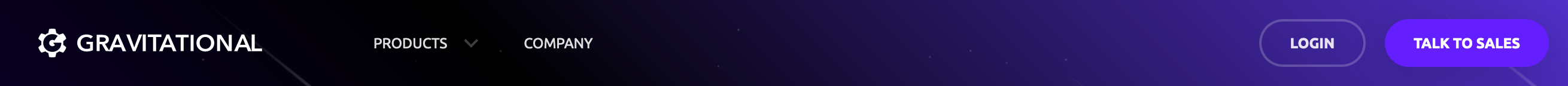 Gravitational Header component screenshot