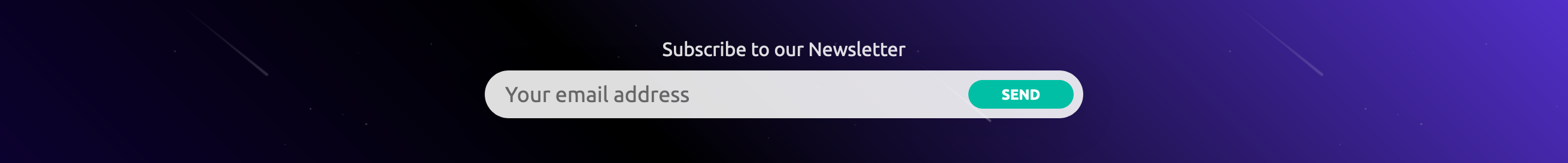 Gravitational Signup component screenshot