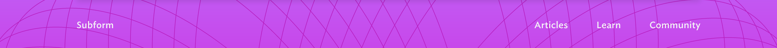 Subform  component screenshot