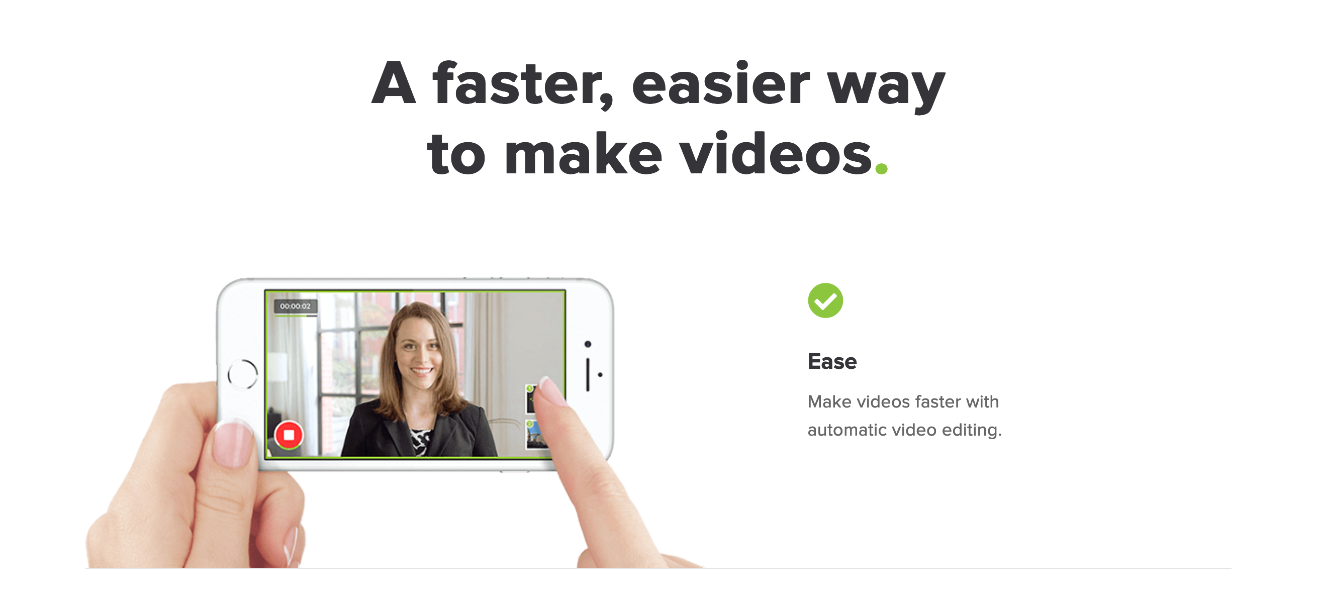 Videolicious Feature component screenshot
