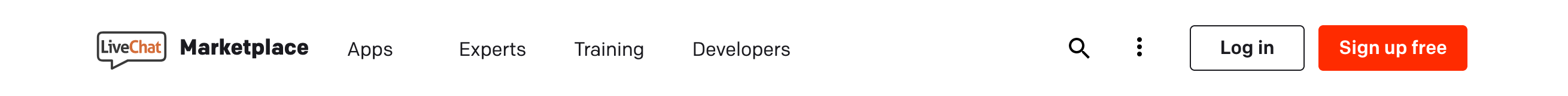 Livechat Header component screenshot