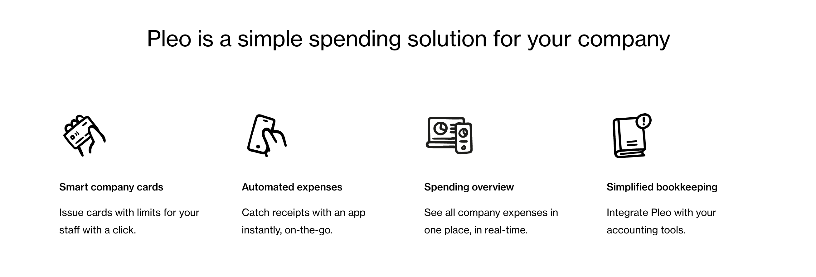 Pleo Feature component screenshot