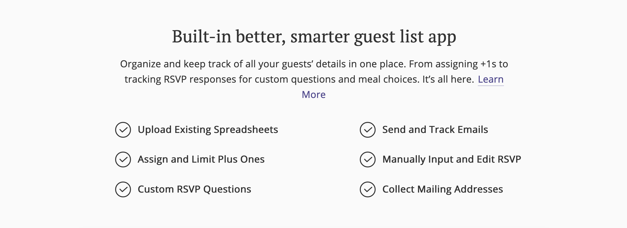 Withjoy Feature component screenshot