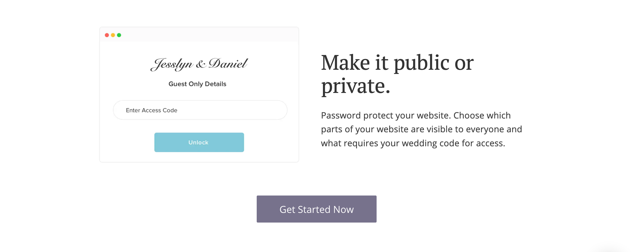 Withjoy Feature component screenshot