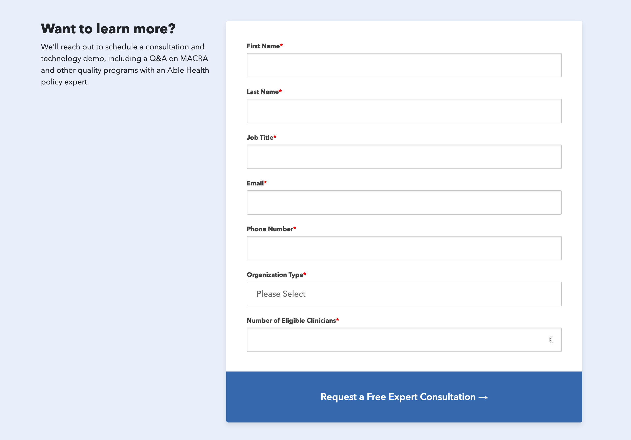 Ablehealth Contact component screenshot