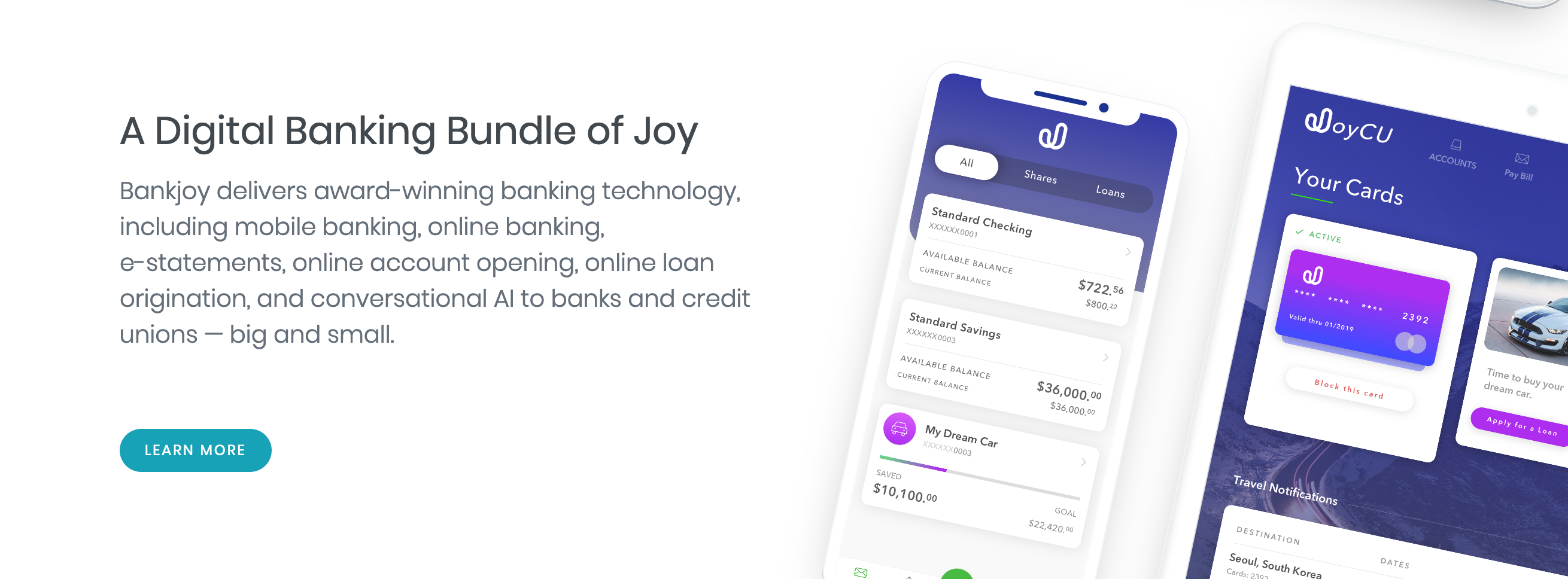 Bankjoy Content component screenshot